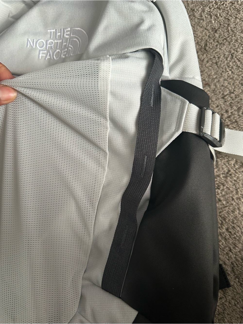 The North Face Surge Commuter Laptop Backpack - Light Gray and Black - Picture 16 of 16